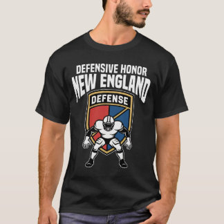 T-SHIRT HONNEUR DÉFENSIF DE LA NOUVELLE-ANGLETERRE - FOOTB