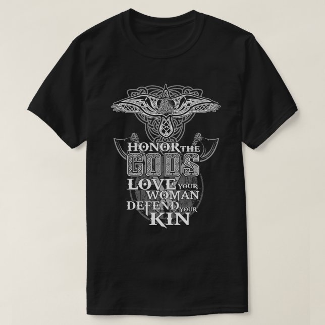 T-shirt Honneur Les Dieux Aiment Votre Femme Défendre Votr (Design devant)