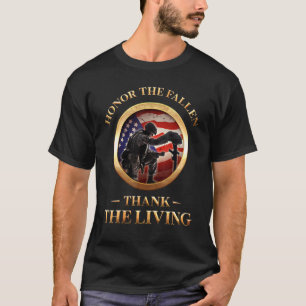 T-shirt Honneur Les Fallen Merci Le Vivant Memorial Day-Ve