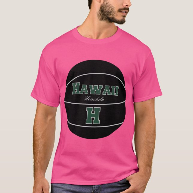 T-shirt Honolulu Hawaï HI Basket-ball (Devant)