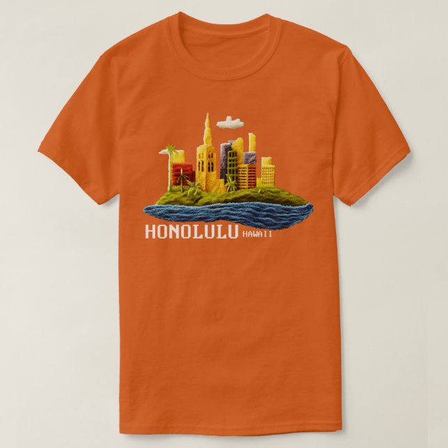 T-shirt Honolulu Hawaii (Design devant)