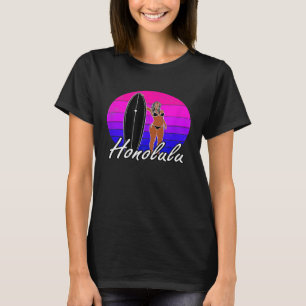 T-shirt Honolulu Hawaii Surfer Surf Vêtements Hommes Femme