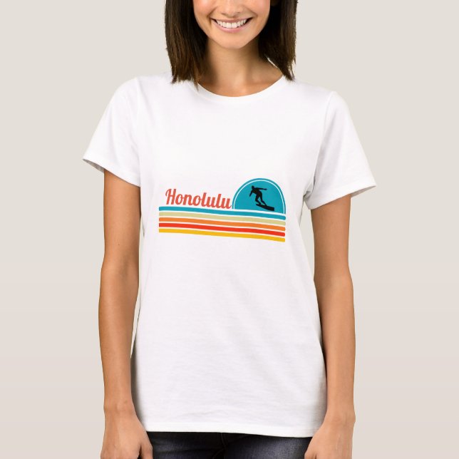 T-shirt Honolulu Retro (Devant)