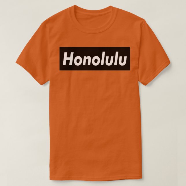 T-shirt Honolulu Viande Brown (Design devant)