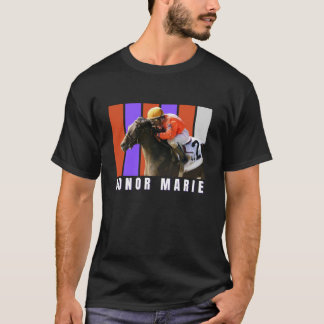 T-shirt Honor Marie Horse Horse Racing Del Mar Père Noël A