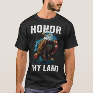 T-shirt Honor Thland American Bald Eagle America USA Fla
