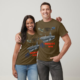 T-shirt Honorer le brun militaire puissant