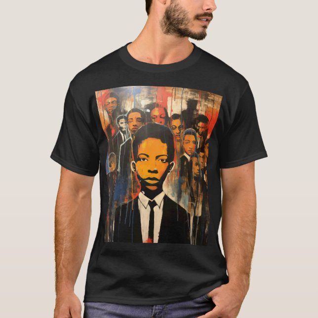 T-shirt honorer le Mois de l'histoire des Noirs, célébrer  (Devant)