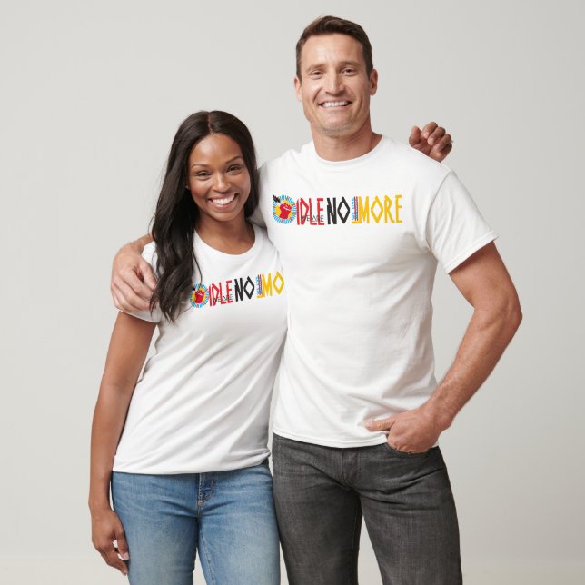 T-shirt Honorer le mouvement IdleNoMore (Unisexe)