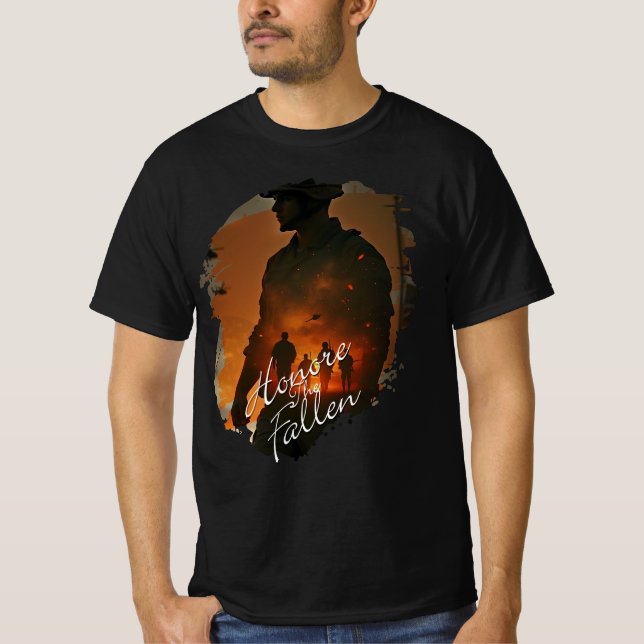 T-shirt Honorer les morts - Souvenez-vous de leur sacrific (Devant)