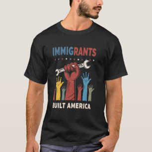 T-shirt Honorer les travailleurs immigrés - Rétro Immigran