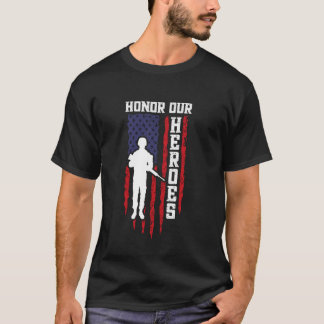 T-shirt Honorer nos héros hommes femmes