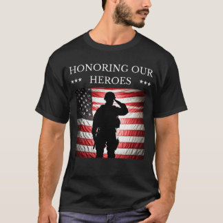 T-shirt Honorer notre Héros honorer le courageux