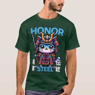 T-shirt Honorer Samurai cat Worrior