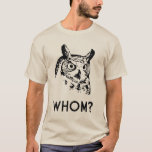 T-shirt Hoo Qui Est Le Chouette De La Grammaire<br><div class="desc">Le hibou le saurait.  Grand cadeau ou tshirt pour autocollants grammaticaux.</div>