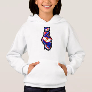 T-Shirt Hoodie AmSamoa Finger Heart Black-Out