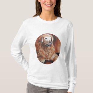 T-shirt Hoody des femmes de golden retriever