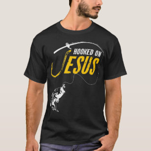 T-shirt Hook sur Jésus Drôle Chrétien Pêche