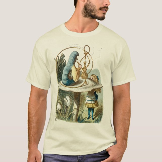 T-shirt Hookah Caterpillar D'Alice Au Pays Des Merveilles (Devant)
