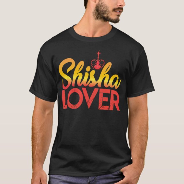 T-shirt Hookah Lover Coiffure cadeau équitation ouest (Devant)