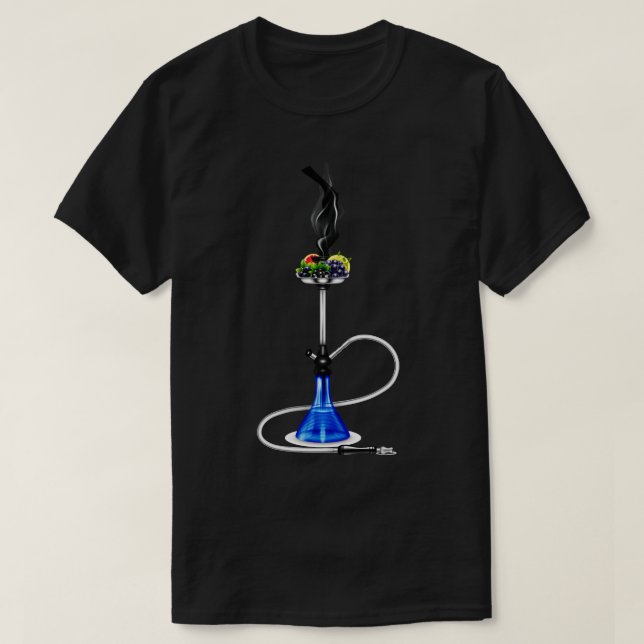 T-shirt Hookah réaliste (Design devant)