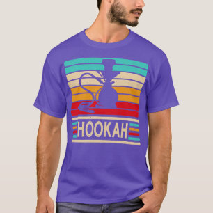 T-shirt Hookah Vintage Rétro tuyau d'eau Shisha Vape