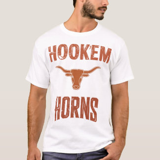 T-shirt Hook'em Horns - Texas Bull Head with Longhorn