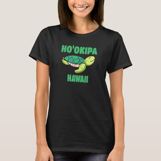 T-shirt Hookipa Hawaii Tortue de mer Thème T (Devant)