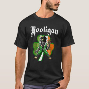T-shirt Hooligan Leprechaun Shamrock Jour de la Saint Patr