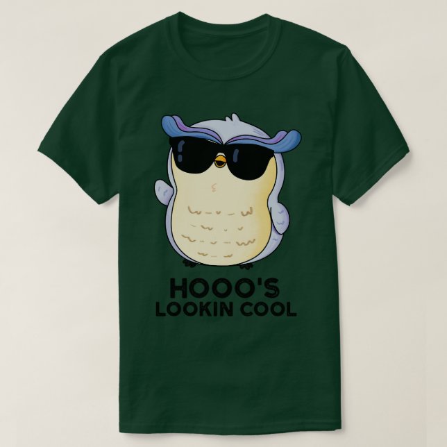 T-shirt Hoooos Recherche Cool Cute Owl Pun (Design devant)