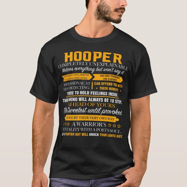 T-shirt HOOPER complètement inexplicable (Devant)