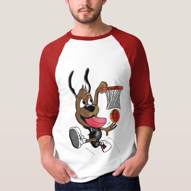 T-shirt hoophound aucun feu cmyk300dpi - customisé (Devant)