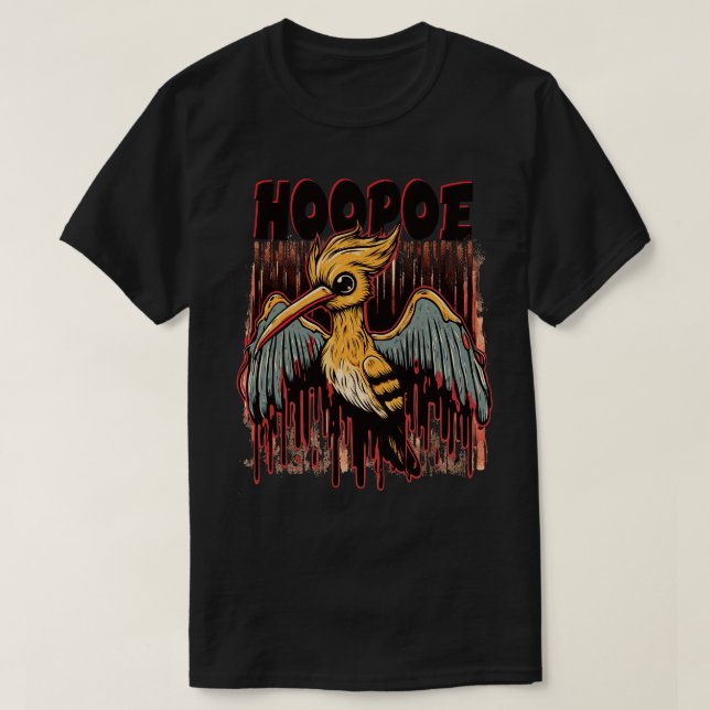 T-shirt Hoopoe Design Éffrayant (Design devant)