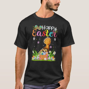 T-shirt Hoopoes OEuf Lapin Chasse Drôle Hoopoes Happy