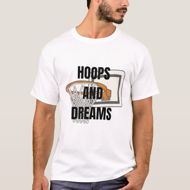 T-shirt Hoops and Dreams - Basketball Logo (Devant)