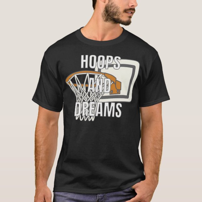 T-shirt Hoops And Dreams - Légendes du Basketball (Devant)