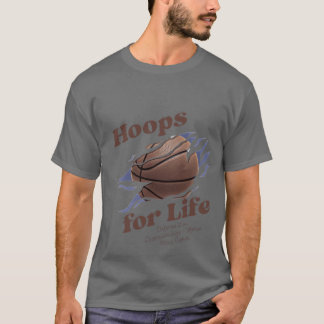 T-shirt hoops for life