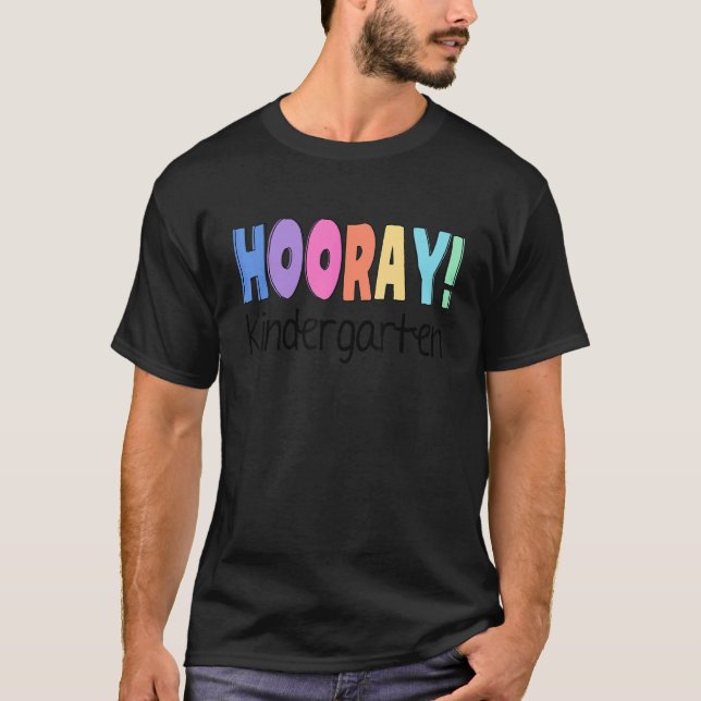 T-shirt Hooray Kindergarten Enseignant élémentaire Co (Devant)