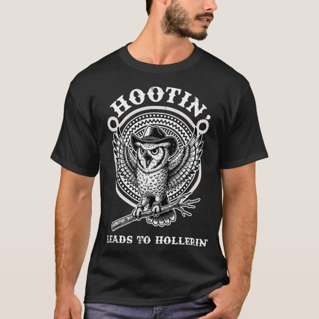 T-shirt Hootin mène à Hollerin (Devant)