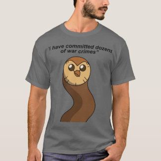 T-shirt Hooty has committed war crime Perfect Gift Owl hou