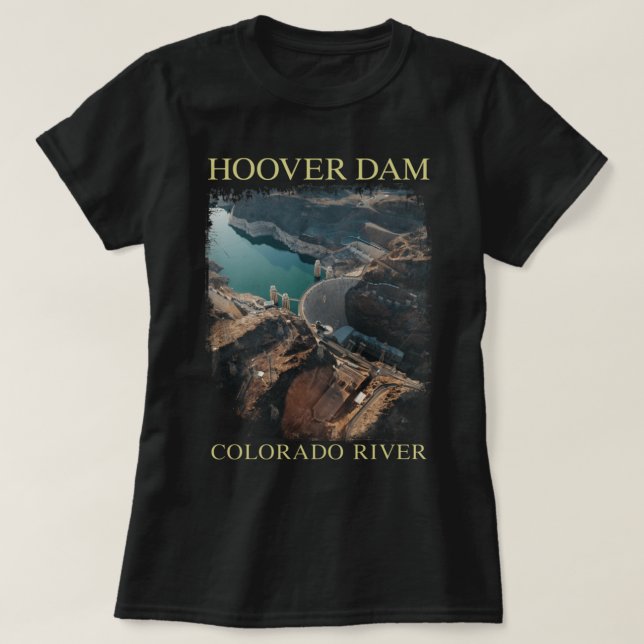 T-shirt Hoover Dam Nevada Arizona Colorado River Engineeri (Design devant)