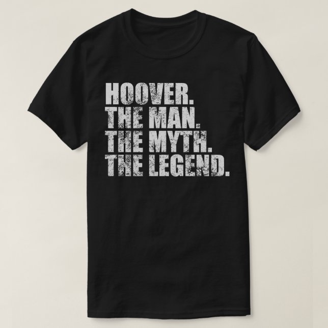 T-shirt HooverHoover Nom de famille Hoover nom de famille  (Design devant)