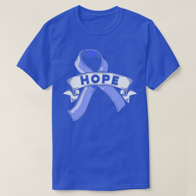 T-shirt Hope Blue Ribbon Prévention de la maltraitance des (Design devant)