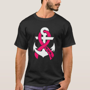 T-shirt Hope Breast Cancer Pink Ribbon Ancre post chirurgi