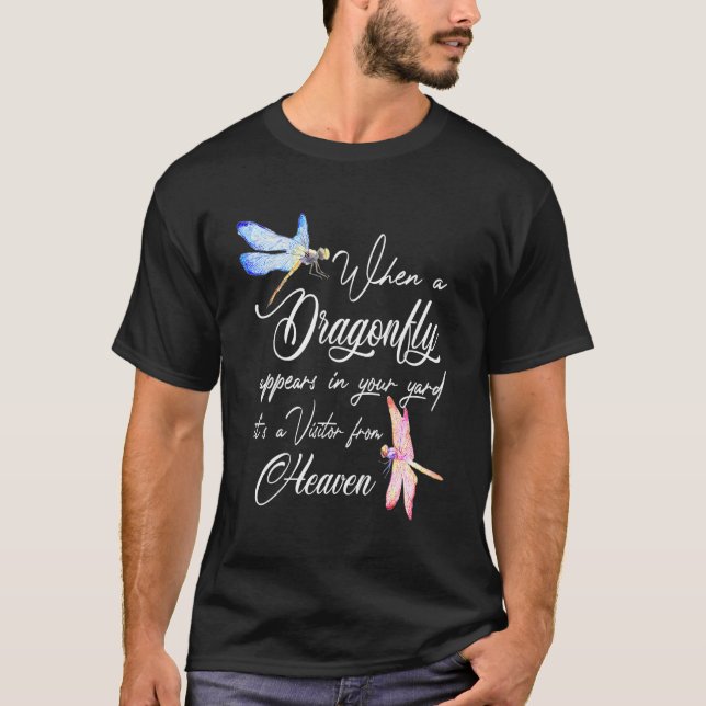 T-shirt Hope Dragonfly apparait dans votre Yard Visiteur d (Devant)
