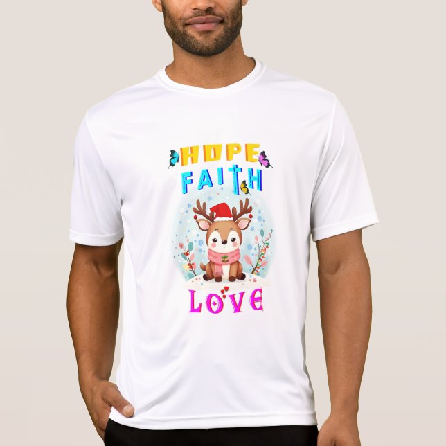 T-shirt Hope Faith Love (Devant)