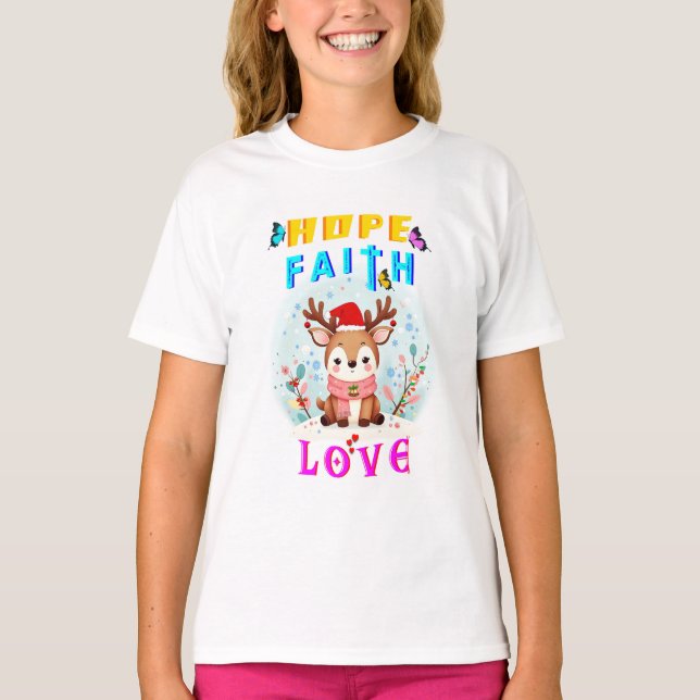 T-shirt Hope Faith Love (Devant)