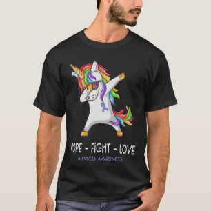 T-shirt Hope Fight Love Alopecia Awareness Support Alopeci