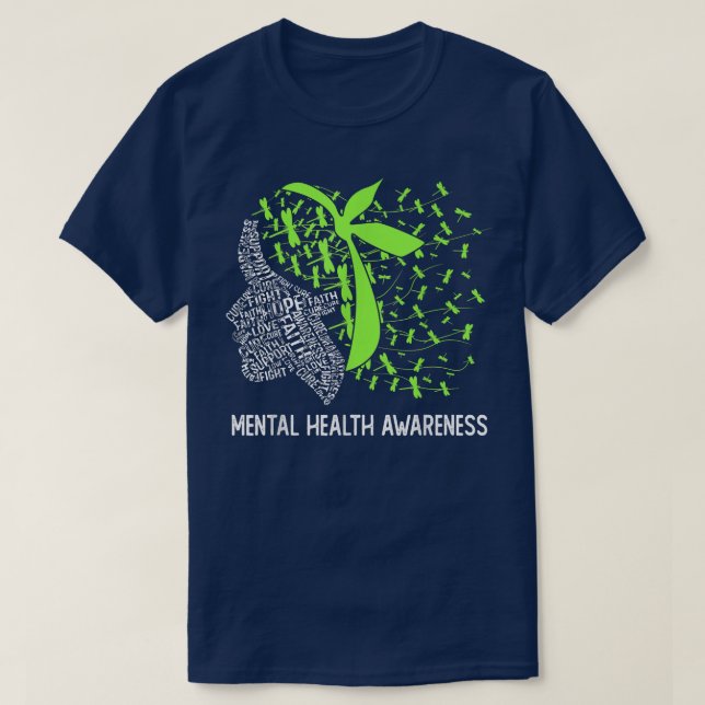 T-shirt Hope Fight Mental Health Awareness 1698 (Design devant)
