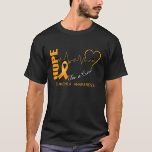T-shirt Hope For A Cure Leukemia Awareness Support Leukemi